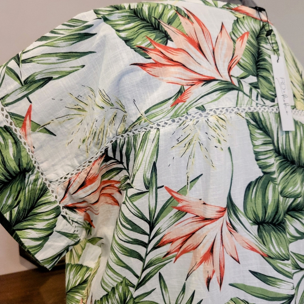 NWT 3X 100% Linen Summer Top - Picture 7 of 10
